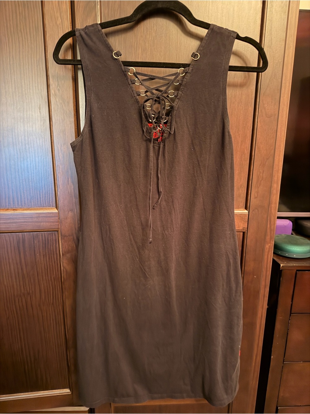 Tripp NYC Black Cotton Dress